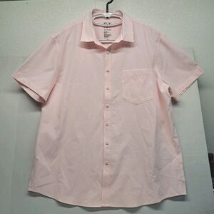 FLX Urban Commuter Men's XL Slim Pink Button Down Shirt